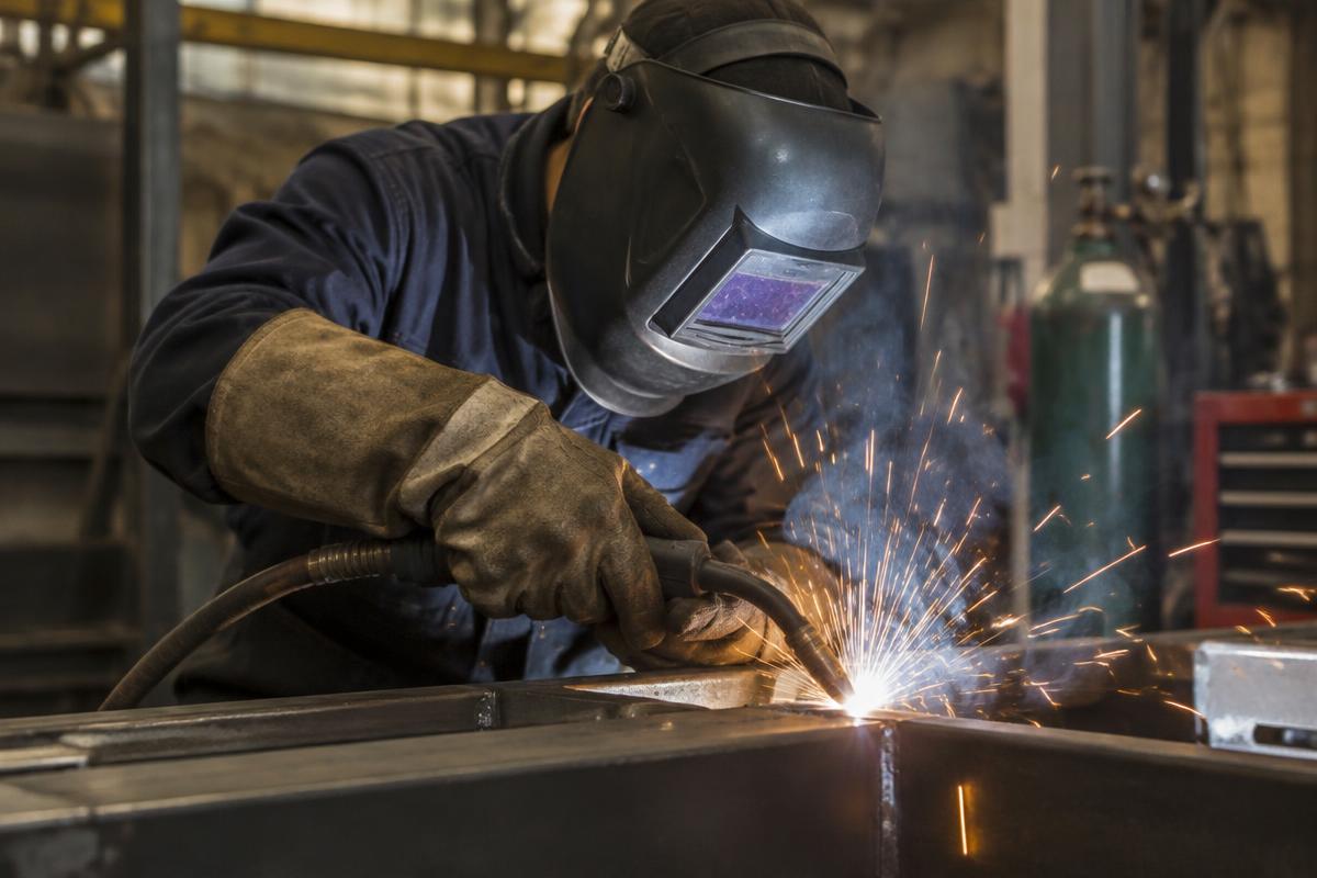 Welders & Fabricators at work in protective equipment
